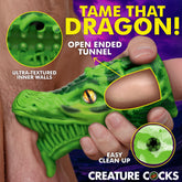 Dragon Tamer Silicone Stroker - Green